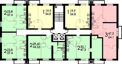 Планы квартир дома серии II-18