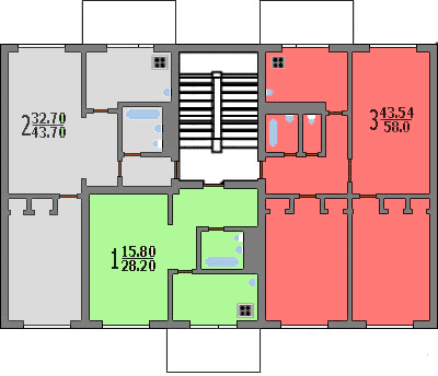 Планы квартир дома серии II-32