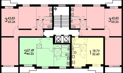 Планы квартир дома серии II-57