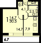 Планы квартир дома серии II-68