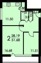 Планы квартир дома серии И-491А