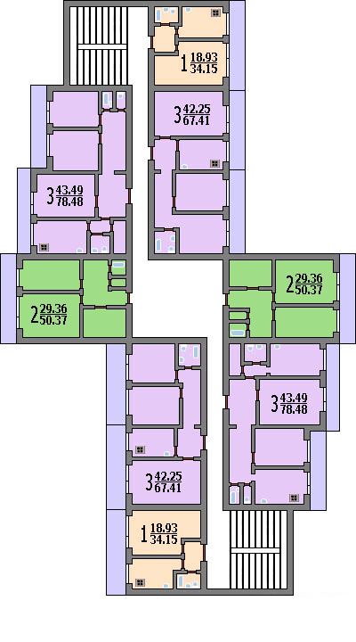 Планы квартир дома серии И-700А