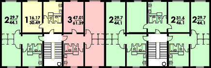 Планы квартир дома серии К-7