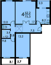 Планы квартир дома серии П-30