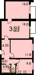 Планы квартир дома серии П-4
