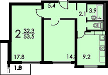 Планы квартир дома серии П-42