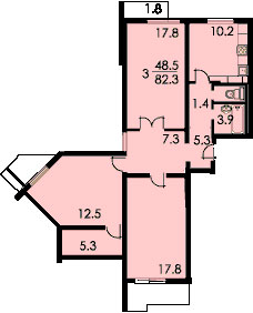 Планы квартир дома серии П-42