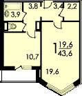 Планы квартир дома серии П-44М