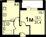 Планы квартир дома серии П-46M