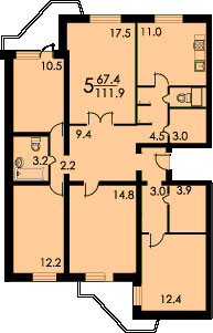 Планы квартир дома серии ПД-4