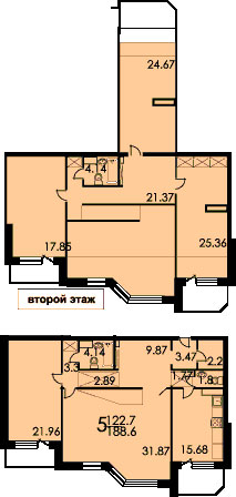 Планы квартир дома серии Призма